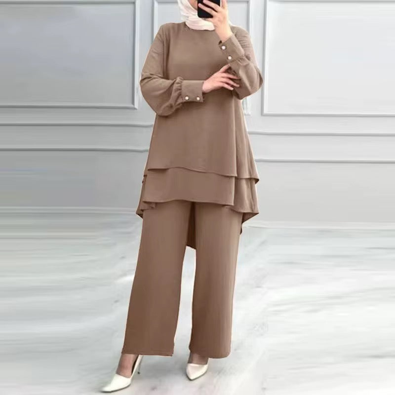 To-delt sett Beige
