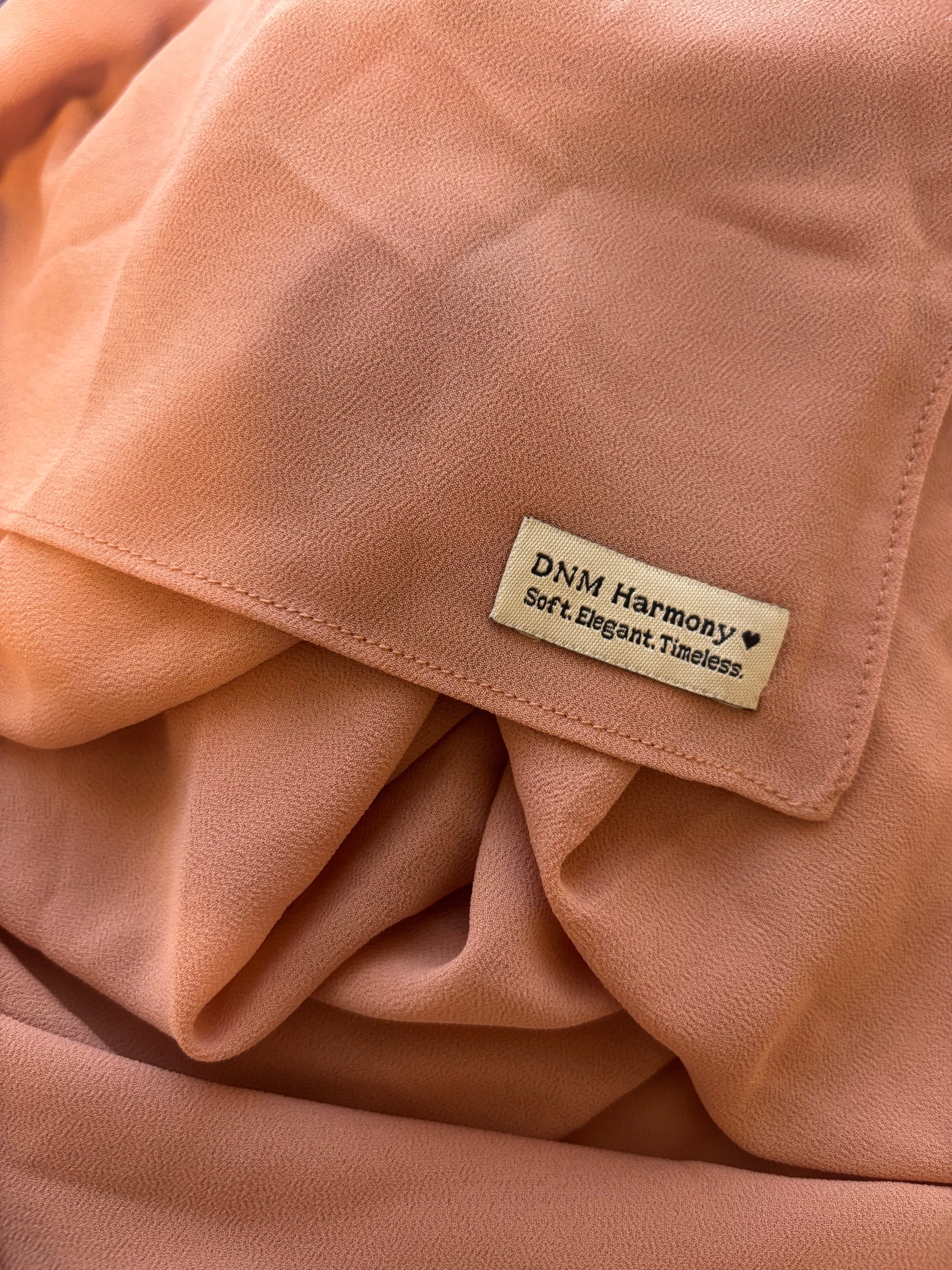 Sunset Rose Chiffon Skjerf