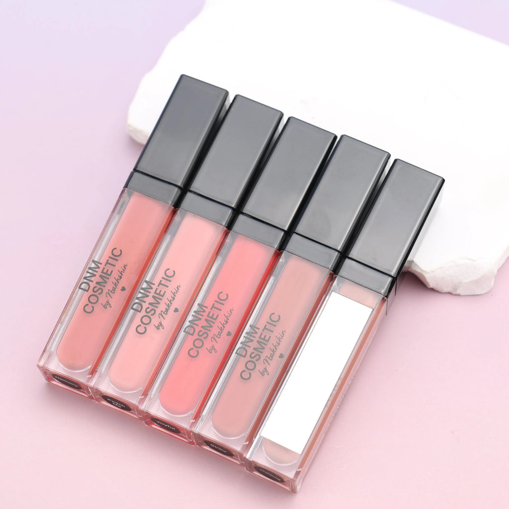 DNM Cosmetic Lip Gloss – med speil & LED-lys