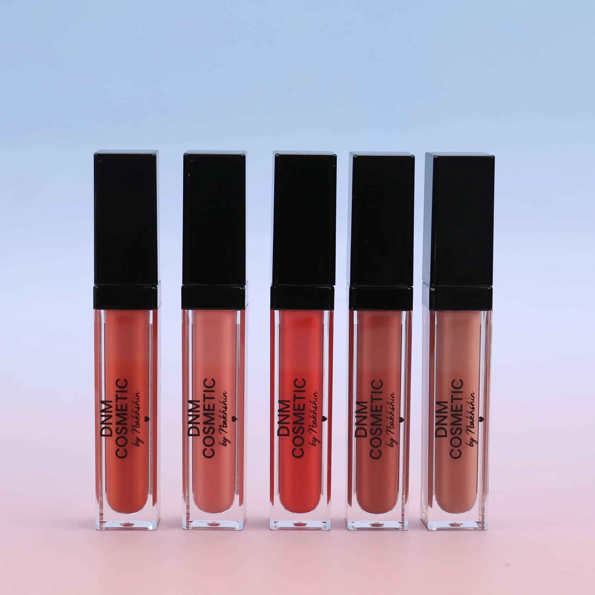 DNM Cosmetic Lip Gloss – med speil & LED-lys