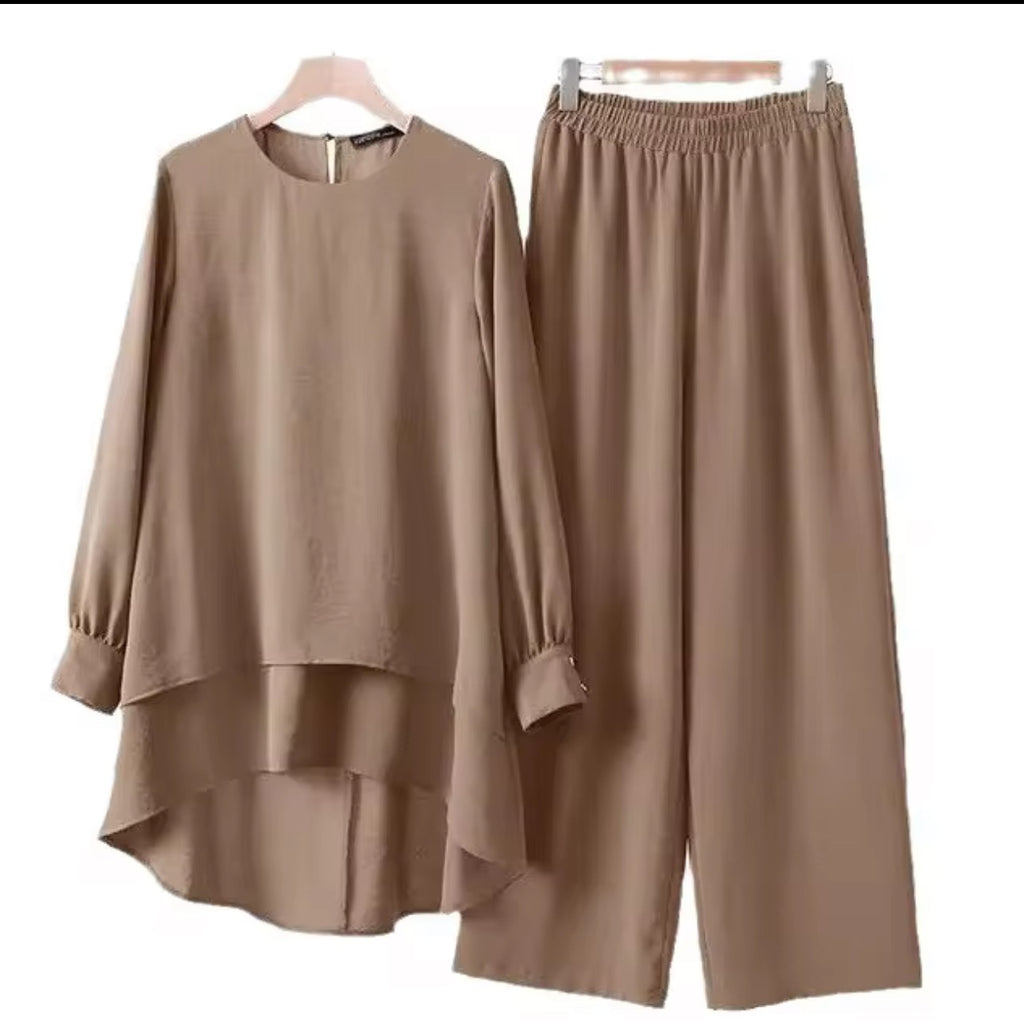 To-delt sett Beige